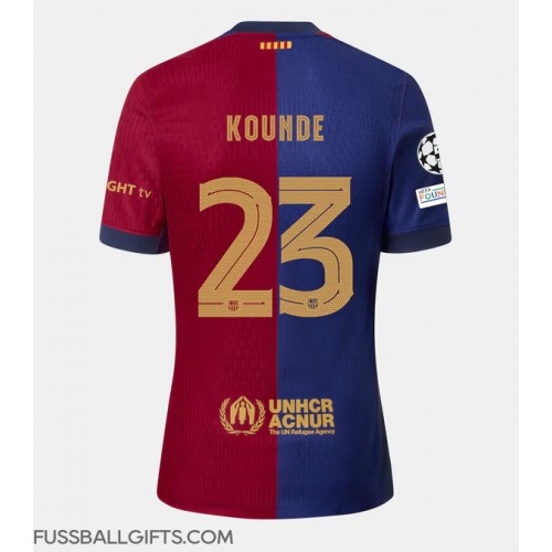 Barcelona Jules Kounde #23 Fußballbekleidung Heimtrikot 2024-25 Kurzarm